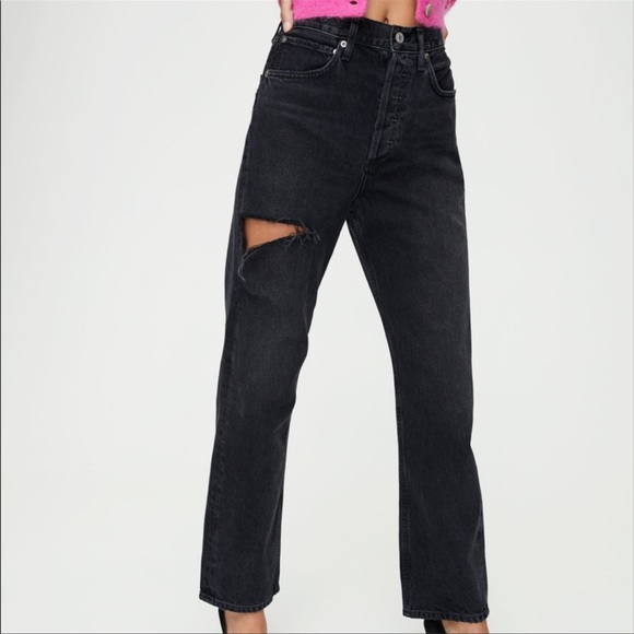 Agolde Denim - Agolde high rise 90’s jeans in serpent
